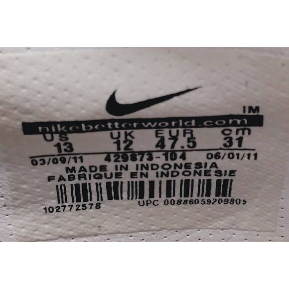 Nike Sweet Legacy Fashion‎ Sneakers Mens Size 13 White Black Casual Classic main image 8